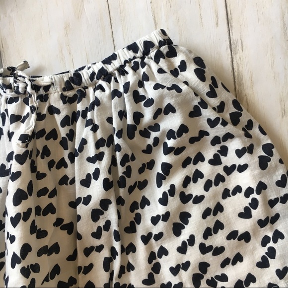Crewcuts White & Black Heart Print Skirt - Picture 2 of 5